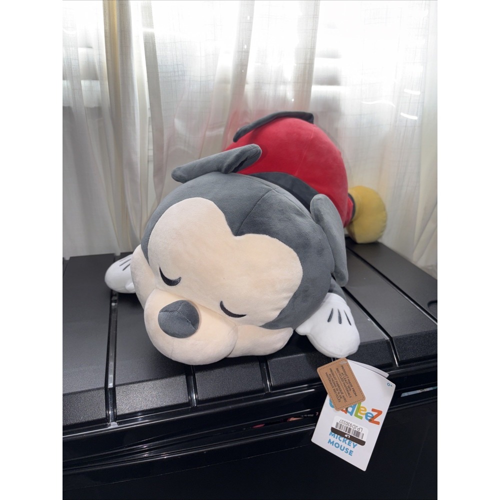 NWT Cuddleez Mickey Mouse Soft Squish Pillow 25"-Disney Parks Plush Super Soft